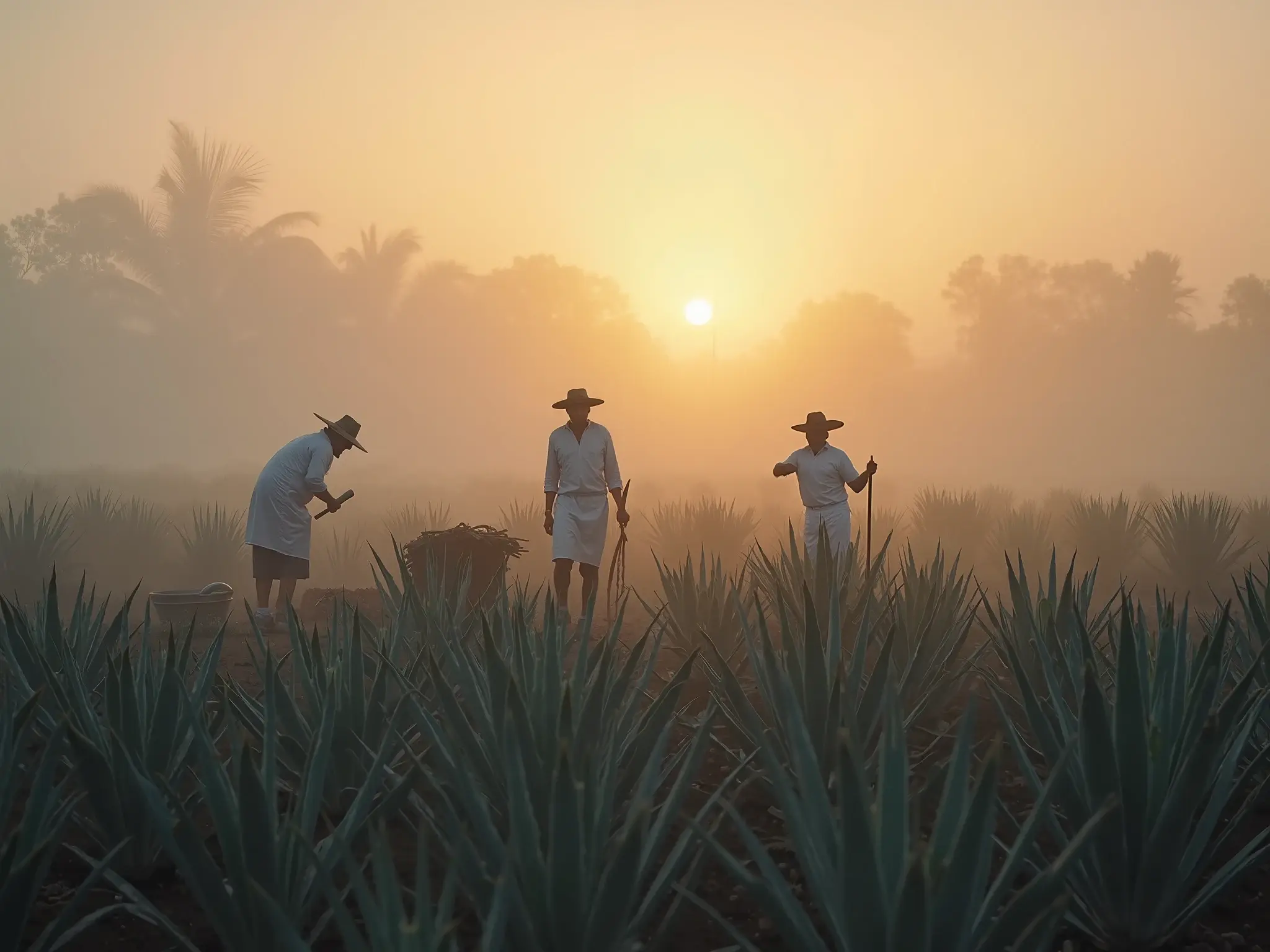 Campos de agave azul en Tequila